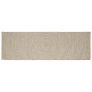 vidaXL Matta Naturlig och vit 60 x 200 cm Jute