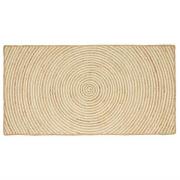 vidaXL Matta Naturlig och vit 80 x 150 cm Jute