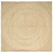 vidaXL Matta Naturlig och vit 240 x 240 cm Jute