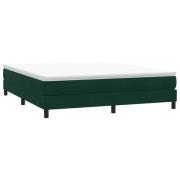 vidaXL Resårsäng utan madrass mörkgrön 180x210 cm sammet