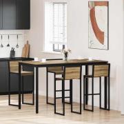 vidaXL Stående Barbord Konstruerat trä