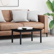 vidaXL Kaffeebord Svart Ek 70 x 50 x 36 cm Konstruerat trä