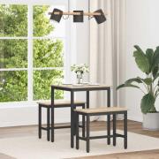 vidaXL Matbord METALL