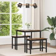 vidaXL Matbord METALL