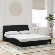 vidaXL Bed Frame without Mattress "Hanko" Black 160x200 cm Velvet
