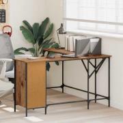 vidaXL Skrivbord Gammalt trä 141 x 141 x 75 cm Konstruerat trä