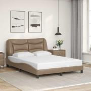 vidaXL Bed Frame without Mattress "Hvar" Cappuccino 120x200 cm Faux Le...