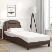 vidaXL Bed Frame "Viana" without Mattress Brown 90x200 cm Faux Leather