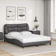 vidaXL Bed Frame without Mattress "Hvar" Grey 120x200 cm Faux Leather