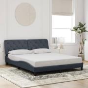 vidaXL Bed Frame without Mattress Dark Grey 160x200 cm Velvet