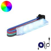 vidaXL LED Band 12 pcs Svart och Vitt 1745 mm Koppar och plast