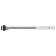vidaXL LED Band 24 pcs Svart och multicolor 150 cm Koppar och plast