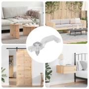 vidaXL LED Strip Clips 12 pcs Transparent 23,8 x 7,3 x 4,3 mm