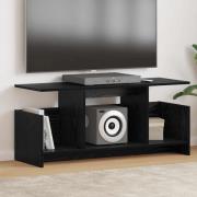 vidaXL TV-bänk Svart Ek 102 x 35 x 45 cm Konstruerat trä