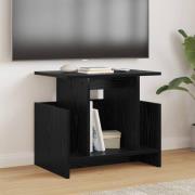 vidaXL TV-bänk 2 pcs Svart Ek 50 x 35 x 45 cm Konstruerat trä