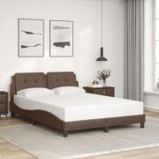 vidaXL Bed Frame without Mattress "Zadar" Brown 120x200 cm Faux Leathe...