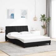 vidaXL Bed Frame without Mattress "Hanko" Black 120x200 cm Fabric