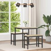 vidaXL Matbord METALL