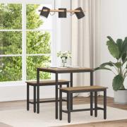 vidaXL Matbord 70 x 70 x 75 cm METALL