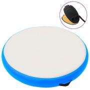 vidaXL Uppblåsbar gymnastikmatta med pump 100x100x20 cm PVC blå