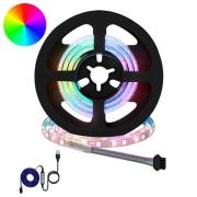 vidaXL LED Band 24 pcs Svart och Transparent 55 x 0,8 x 0,3 cm