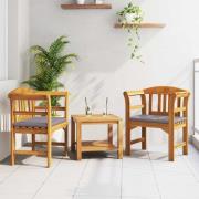 vidaXL Rosabänk Naturlig 68,5 x 46 x 82,5 cm Massivt Akaciaträ