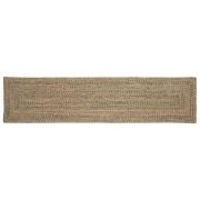 vidaXL Områdesmattor Rektangulär Naturlig och svart 60 x 250 cm Jute
