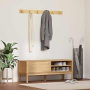 vidaXL Hallbänk med låda Vaxbrun 115 x 40 x 45 cm Massiv furu