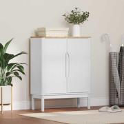 vidaXL Sideboard FLORO Vit 70 x 30 x 70,5 cm Massiv furu