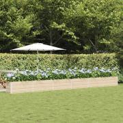 vidaXL Planteringskärl Elfenben 580 x 50 x 45 cm Galvaniserat Stål