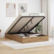 vidaXL Ottoman Sängram Artisan Ek 140 x 200 cm Konstruerat trä