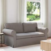vidaXL Soffa 140cm Taupe Metall