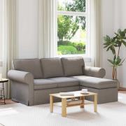 vidaXL Soffa Taupe 215 x 138 x 80 cm tyg