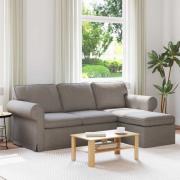 vidaXL Soffa 180cm Taupe Metall