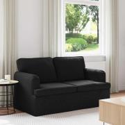 vidaXL Soffa Svart 144 x 80 x 85 cm tyg