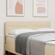 vidaXL LED huvuddyna med LED -remsljus Kräm 160 cm Polyester