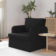 vidaXL Soffa Svart 84 x 80 x 85 cm tyg