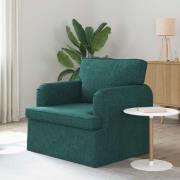 vidaXL Soffa 60cm Mörkgrön Metall