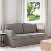 vidaXL Soffa 140cm Taupe Metall