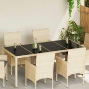 vidaXL Bordsskiva 4 pcs Svart härdat glas