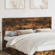 vidaXL Huvudgavel Rökt ek 180 cm Konstruerat trä