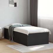 VidaXL Sängram svart 75x190 cm konstruerat trä