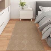vidaXL Områdesmattor Rektangulär AGIRA Naturfärg 150 x 80 cm Polyester