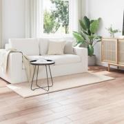 vidaXL Områdesmattor Rektangulär SIROLO Beige 150 x 80 cm Polyester