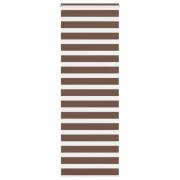 vidaXL Rullgardin zebra brun 70x230 cm tyg bredd 65,9 cm polyester