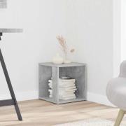 vidaXL Sidobord betonggrå 33x33x34,5 cm konstruerat trä