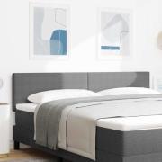 vidaXL LED huvuddyna med LED-ljusslingor Ljusgrå 180 cm Kordread tyg