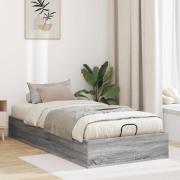 vidaXL Ottoman Sängram Grå Sonoma 203 x 100 x 25 cm Konstruerat trä