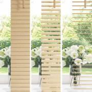 vidaXL Persienn Justerbar Ljusbrun med Mönster 213 x 40 cm PVC