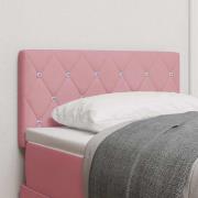 vidaXL Huvudgavel Rosa 80 cm Sammet